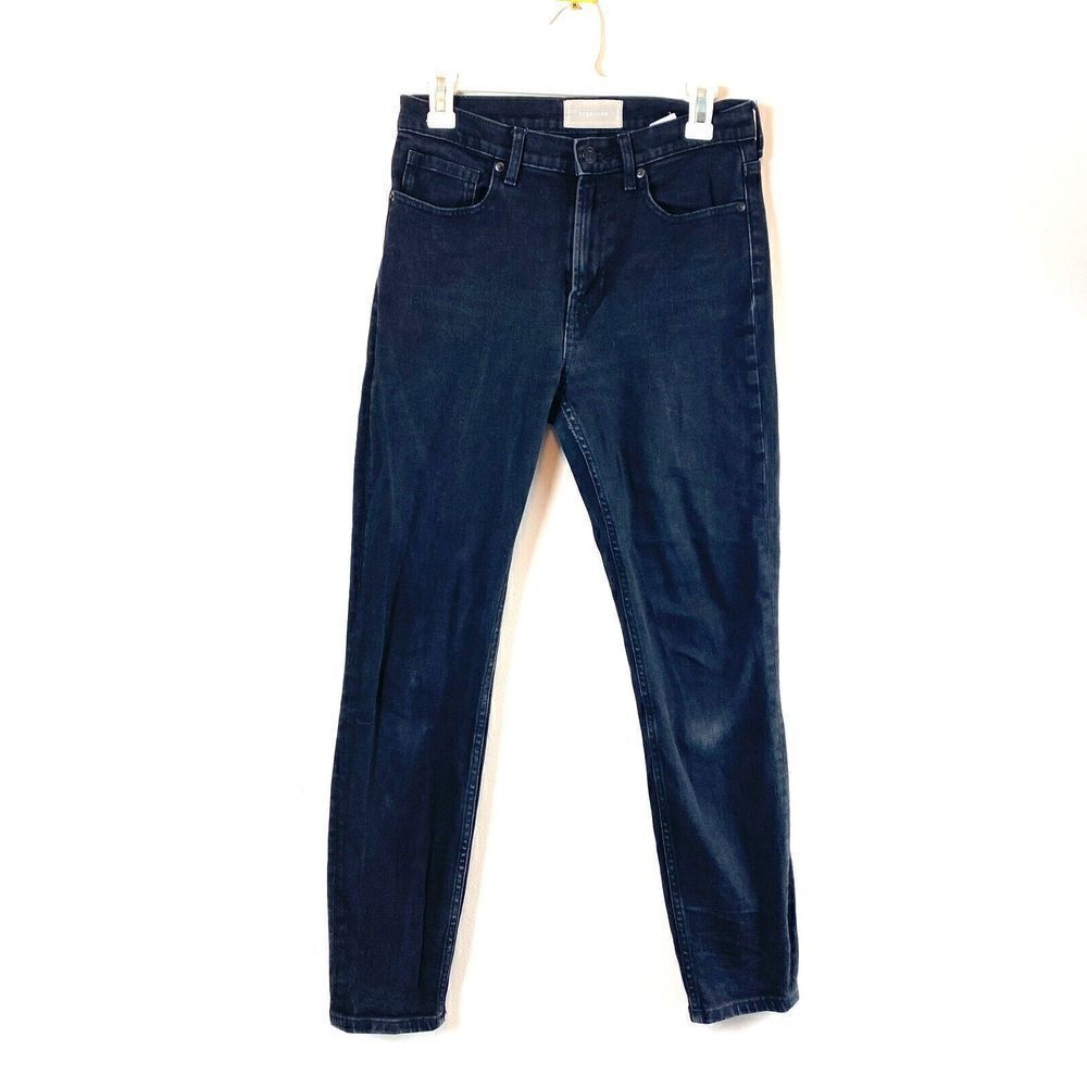 Everlane Black Wash High Rise Skinny Jeans Sustainable Size 28 Regular